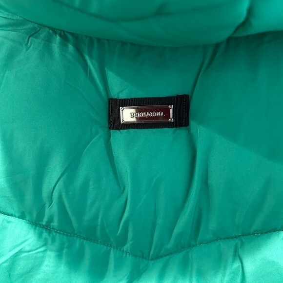 NEW Bernardo Women Quilted Puffer Winter Jacket Coat Size S Green - Picture 3 of 10
